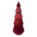 Árbol Decorativo de Vidrio de 54 Cm Color Rojo