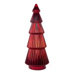Árbol Decorativo de Vidrio de 54 Cm Color Rojo