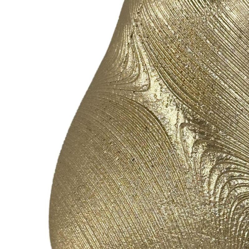 Pera Decorativa de Resina 10 x 10 x 20 Cm Color Dorado