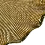Plato Base de Vidrio Color Dorado de 33 x 33 Cm
