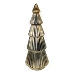 Árbol Decorativo de Vidrio de 54 Cm Color Dorado