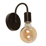 Lámpara de Pared de 1 Luz con Base E27 de hasta 60 W en Color Chocolate