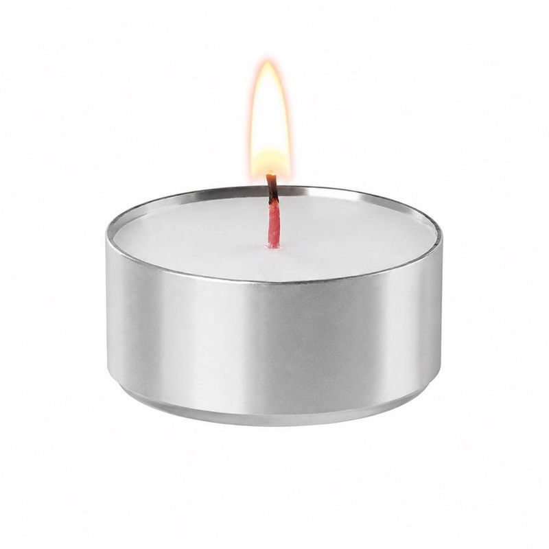 Bolsa de 75 Velas Tealight 4h para Decoración Color Blanco