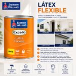 Pintura Látex Flexible Elastomérico 3 en 1 Mate Ultra Blanco 1 Gal para Interior y Exterior