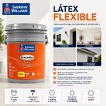 Pintura Látex Flexible Elastomérico 3 en 1 Mate Ultra Blanco 5 Gal para Interior y Exterior