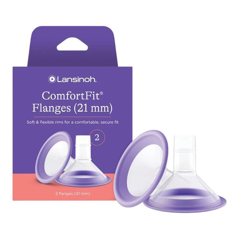 Copas de Extracción de Leche Silicona de 21 mm ComfortFit con Borde Suave, 2 Unidades