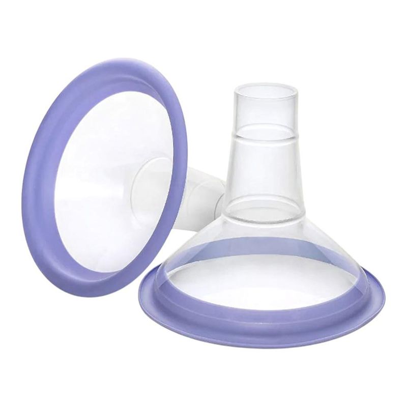 Copas de Extracción de Leche Silicona de 21 mm ComfortFit con Borde Suave, 2 Unidades