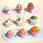 Set de Juego de Postres para Helados y Cupcakes con Cambio de Color