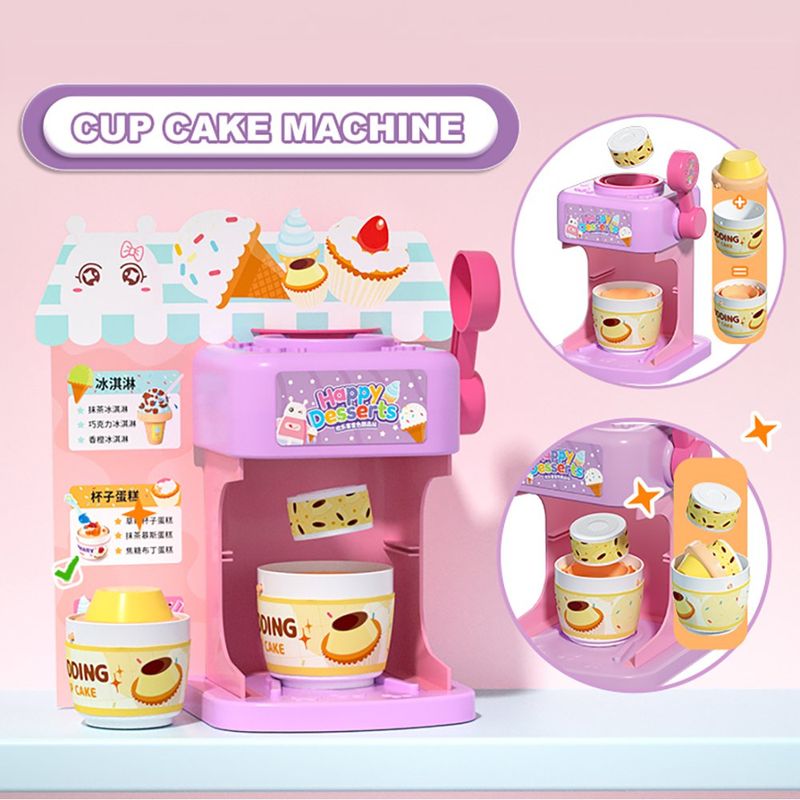 Set de Juego de Postres para Helados y Cupcakes con Cambio de Color