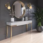 Lámpara de Pared de 1 Luz con Base E27 de hasta 60 W en Acabado Bronce Antiguo
