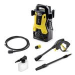 Hidrolavadora Eléctrica Compacta 1500 PSI 1200 W Caudal 300 L/h para Limpieza Multiusos