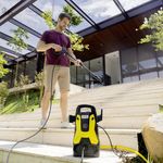 Hidrolavadora Eléctrica Compacta 1500 PSI 1200 W Caudal 300 L/h para Limpieza Multiusos