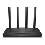 Router Wi-Fi 6 AX1500 de Doble Banda con 4 Antenas en Color Negro