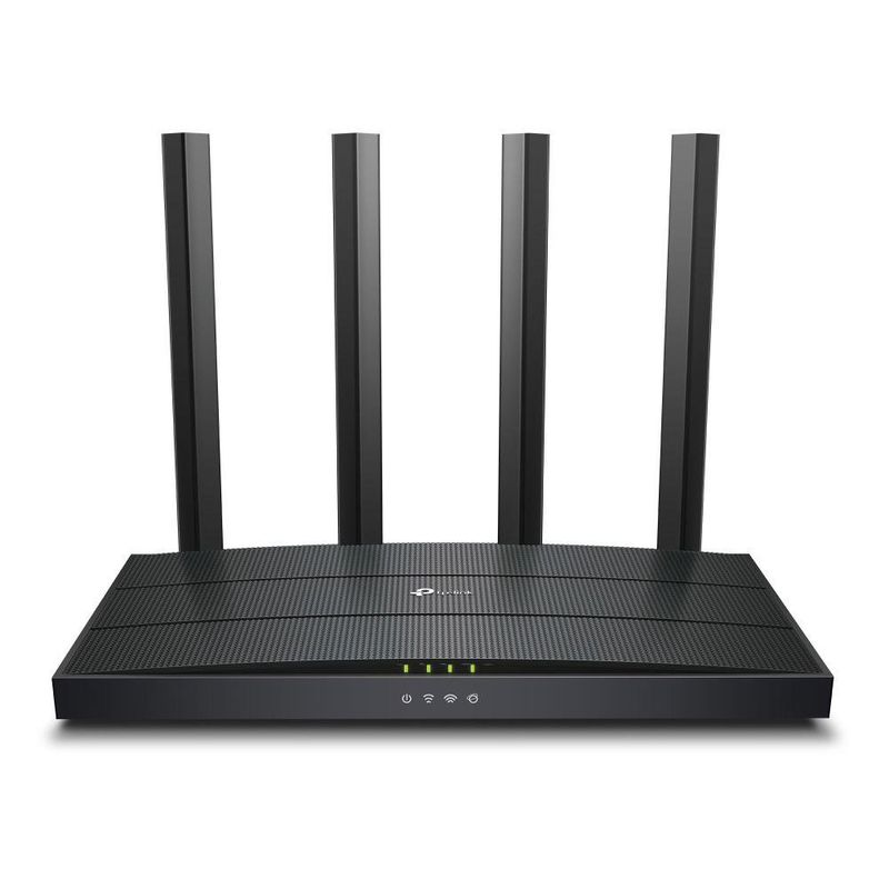 Router Wi-Fi 6 AX1500 de Doble Banda con 4 Antenas en Color Negro