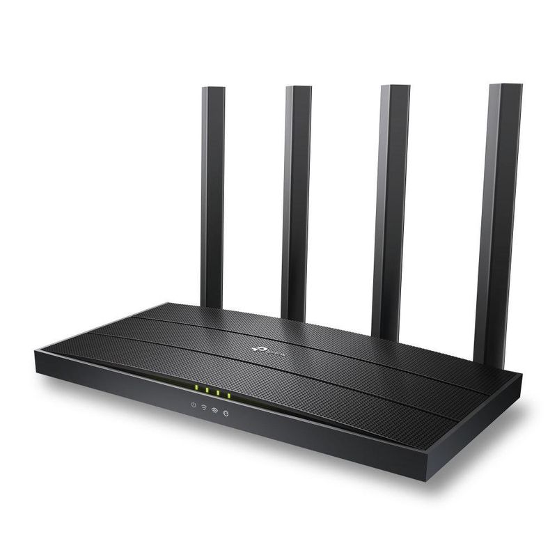 Router Wi-Fi 6 AX1500 de Doble Banda con 4 Antenas en Color Negro