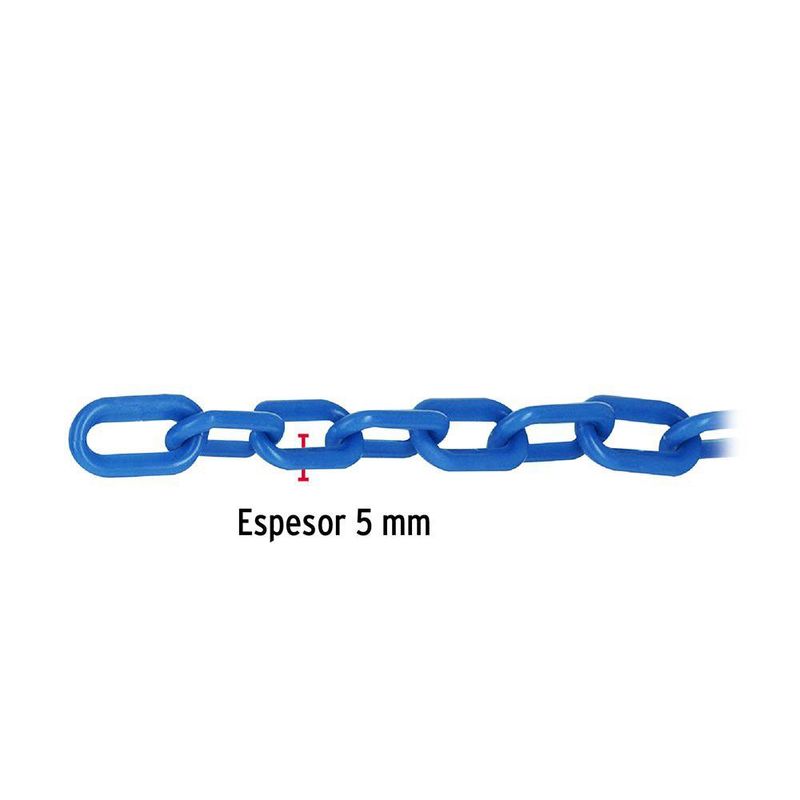 Cadena de Plástico Azul 5 mm por Metro