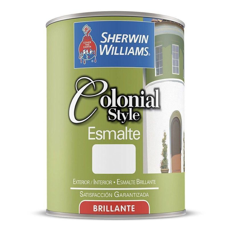 Esmalte Colonial Blanco Mate 1/4 Gal