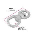 Destorcedor Forjado para Cable de 3/16 plg