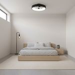 Ventilador de Techo Inteligente Hydra LED de 36 W con Wi-Fi en Color Negro