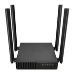 Router Wi-Fi AC1200 de Doble Banda con 4 Antenas en Color Negro