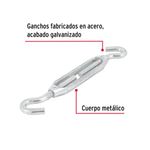 Tensor de Zinc Gancho-Gancho 5/16 Plg