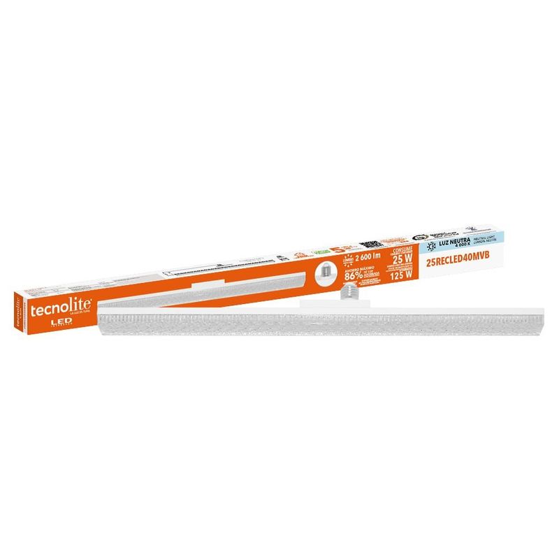 Foco LED Lineal de 25 W Luz Neutra con Base E27