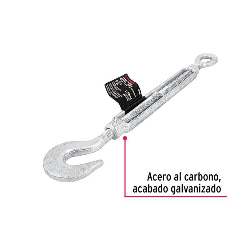 Tensor Forjado de 5/8 Plg Gancho y Argolla