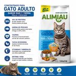 Concentrado para Gato Adulto Sabor Mar y Tierra Pollo y Pescado con Proteínas y Minerales 1.36 Kg