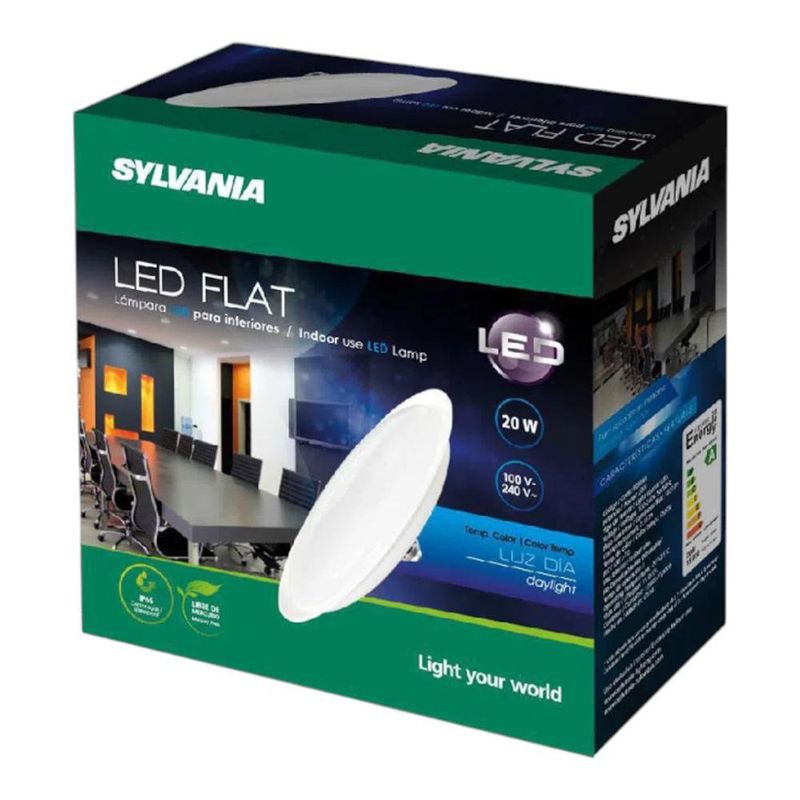 Bombilla LED Flat Luz Cálida de 20 W