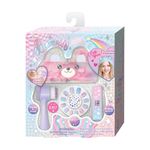 Set de Spa de Belleza Temática Arcoíris con Diadema de Oso, Cepillo Facial y Uñas Adhesivas