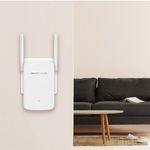 Extensor de Red Wi-Fi ME30 AC1200 de Doble Banda con 2 Antenas en Color Blanco