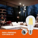 Bombilla LED A19 de 12W Luz de Día Atenuable con Base E27