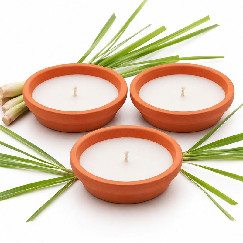 Set de 3 Velas de Citronela para Exterior 3 Oz