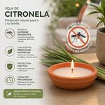 Set de 3 Velas de Citronela para Exterior 3 Oz