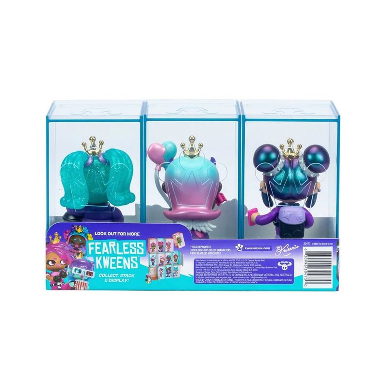 Set de 3 Muñecas Coleccionables Kweenie Serie Fearless con Estuche - Presentación Surtida