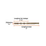 Broca para Concreto SDS 7/16 x 6 plg