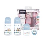 Set de Regalo para Recién Nacido 4 Piezas con Biberones y Chupón - Colores Surtidos