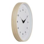 Reloj de Pared Beige con Marco Delgado y Movimiento a Batería Color Blanco