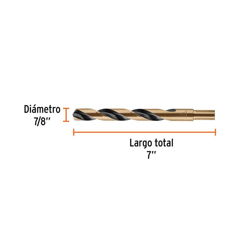 Broca para Metal y Madera de 5/8 x 7 plg