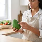 Porta Aguacate de Plástico con Cierre Hermético a Presión Verde