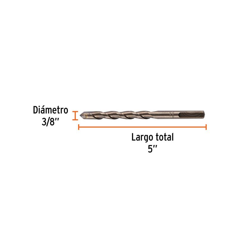 Broca para Concreto de 3/8 x 5 Plg