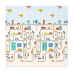 Alfombra de Juego Plegable Reversible para Bebé Roadmap