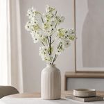 Ramo Artificial Flor Silvestre Color Blanco 18 Cm para Floreros y Arreglos