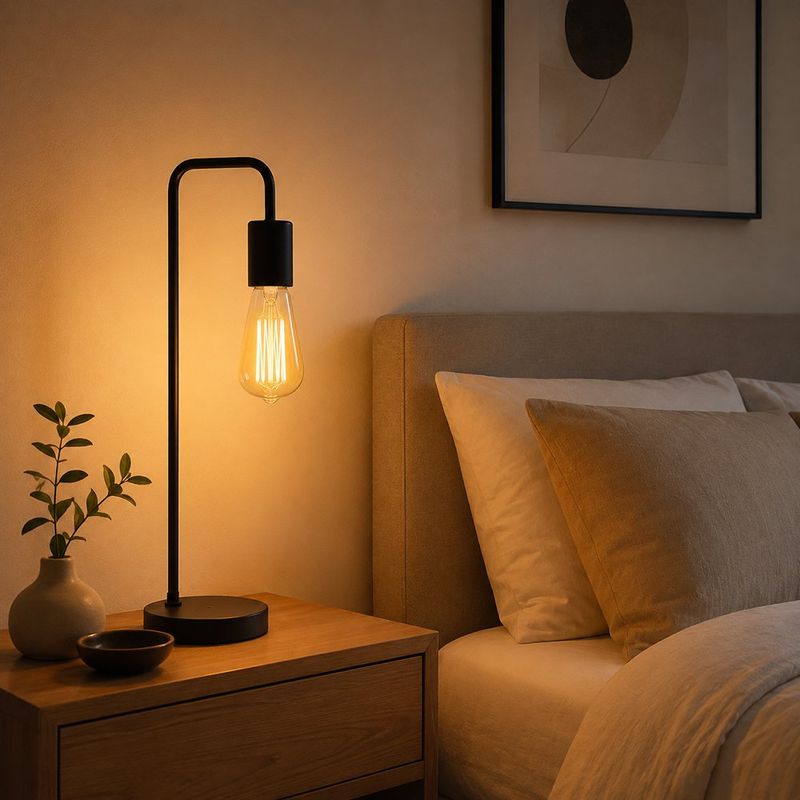Set de 2 Bombillas LED Vintage ST64 de Filamento Ámbar 4 W E27 y Luz Cálida de 2200 K