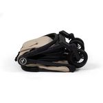 Carruaje de Paseo para Bebé Nano Compacto y Reclinable en Color Beige y Negro