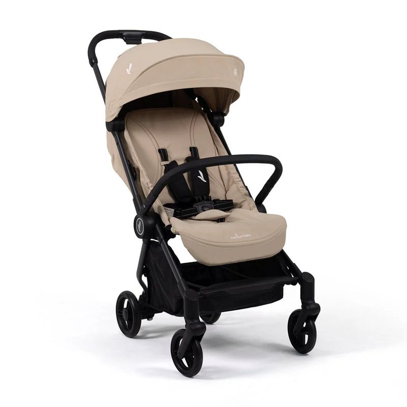 Carruaje de Paseo para Bebé Nano Compacto y Reclinable en Color Beige y Negro