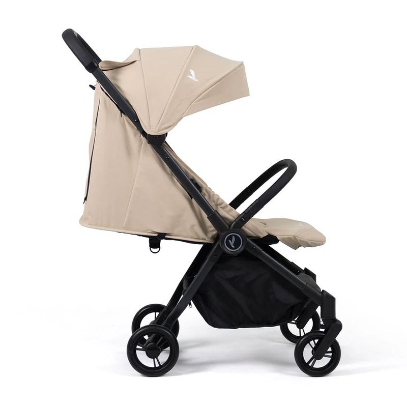 Carruaje de Paseo para Bebé Nano Compacto y Reclinable en Color Beige y Negro