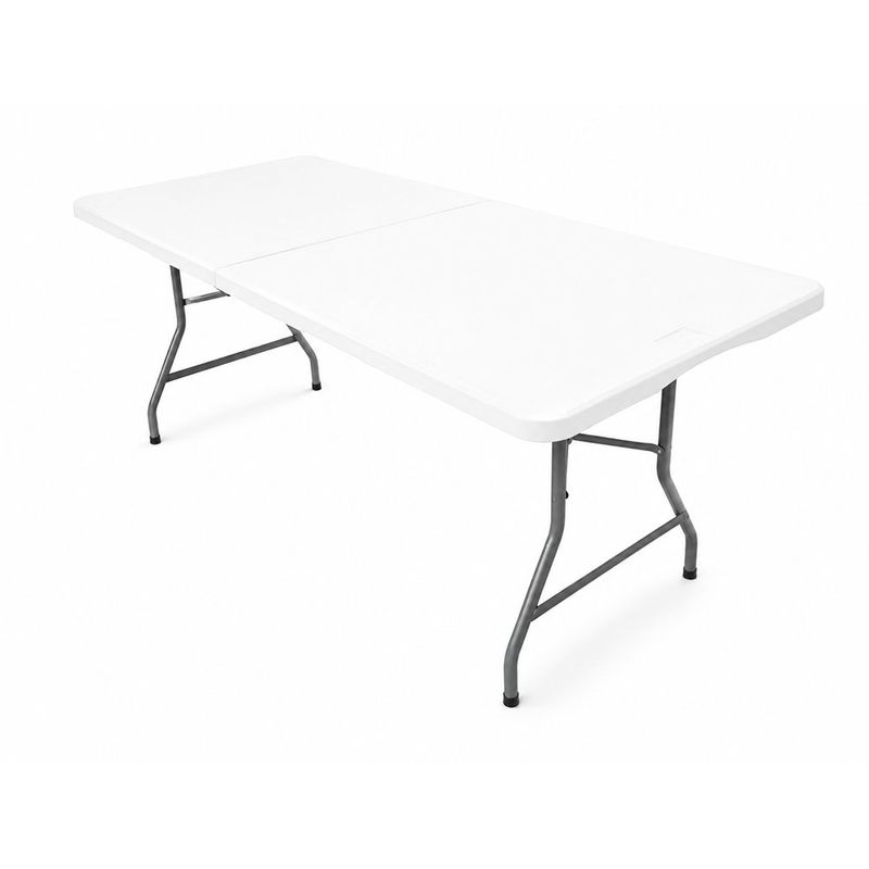 Mesa Tablero Plegable Blanca 180 x 70 x 74 cm