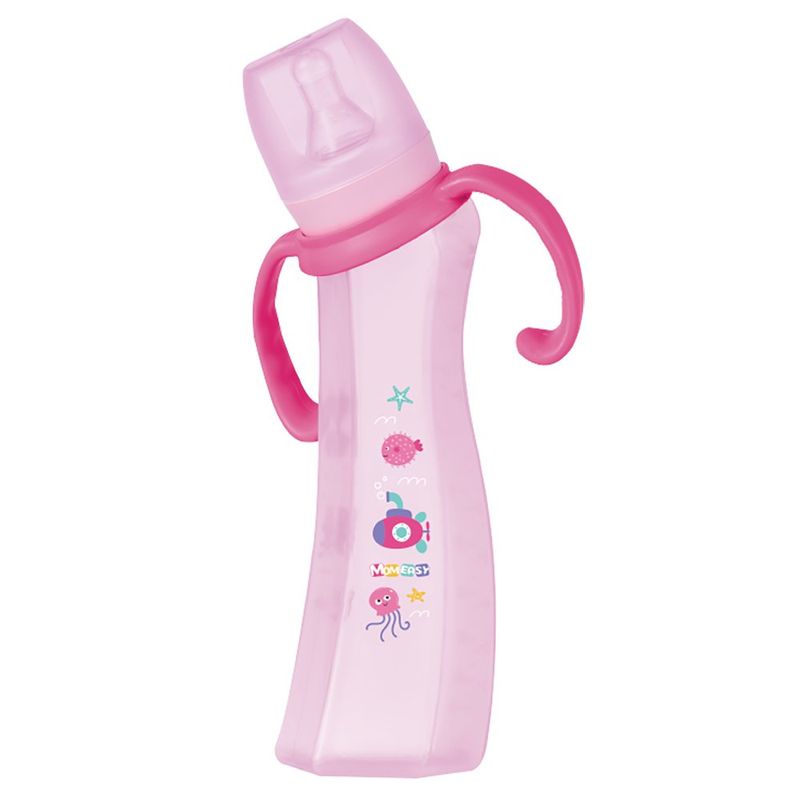 Biberón Ergonómico Estándar con Asas 10 oz - Diseño Surtido