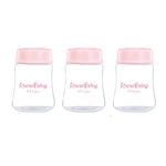 Set de 3 Vasos para Almacenar Leche Materna 5 oz Colores Surtidos